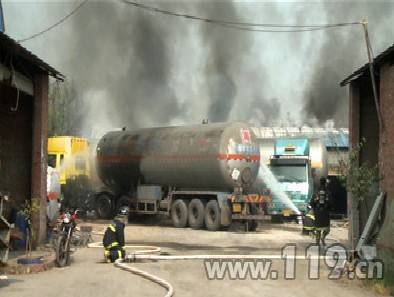 對液氨罐車進(jìn)行冷卻