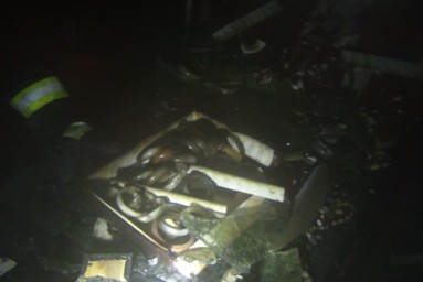 商鋪內被燒成一篇廢墟