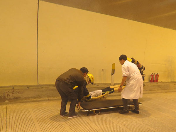 碧溪管理所開展隧道消防應急演練