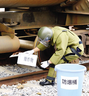 反恐消防演練現場