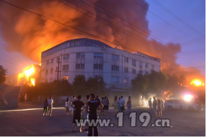 浙江工泰鞋業起火