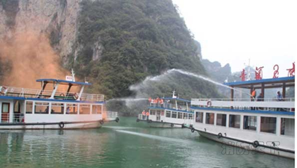 水上應急演練現場